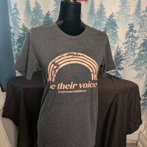 “Be Their Voice” Tee | Save Our Children | Size Small